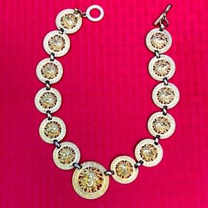 Statement Versace style Medusa Vintage necklace
